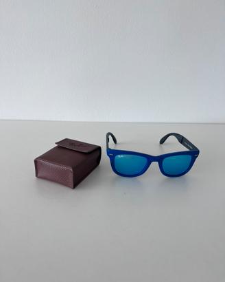 Rayban Folding Wayfarer blu opaco