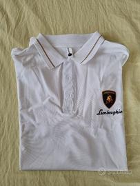 Polo Lamborghini bianca, nuova, da 90 a 39 euro