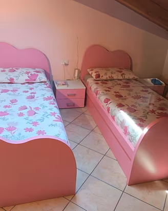 Letto singolo contenitore