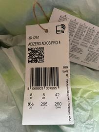 scarpa Running Adidas Adizero Adios Pro 4