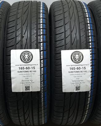 4 GOMME 165 60 15 SUMITOMO A67187