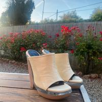 Zoccoli Marni color crema donna