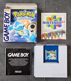 Pokemon Blu Gameboy ITA Originale 100%