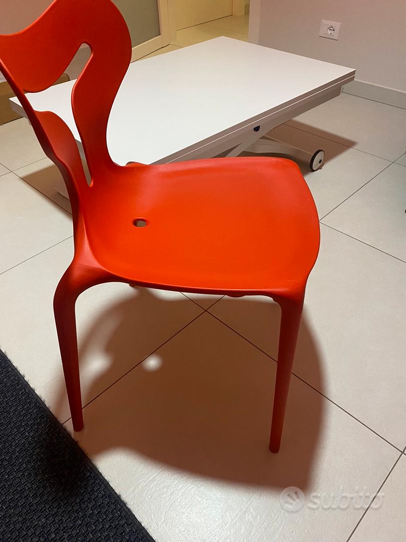 Calligaris Sedie Rosse Trasparenti Sedia Impilabile Parisienne