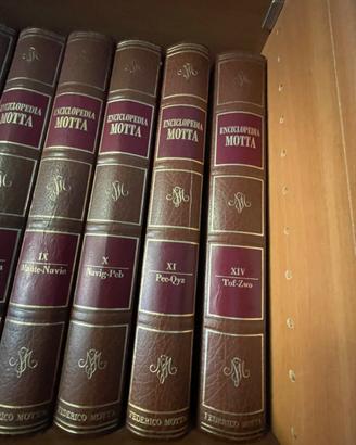 Enciclopedia Motta copertina in pelle