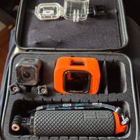 gopro 4 session con borsa e accessori