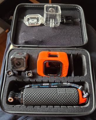 gopro 4 session con borsa e accessori