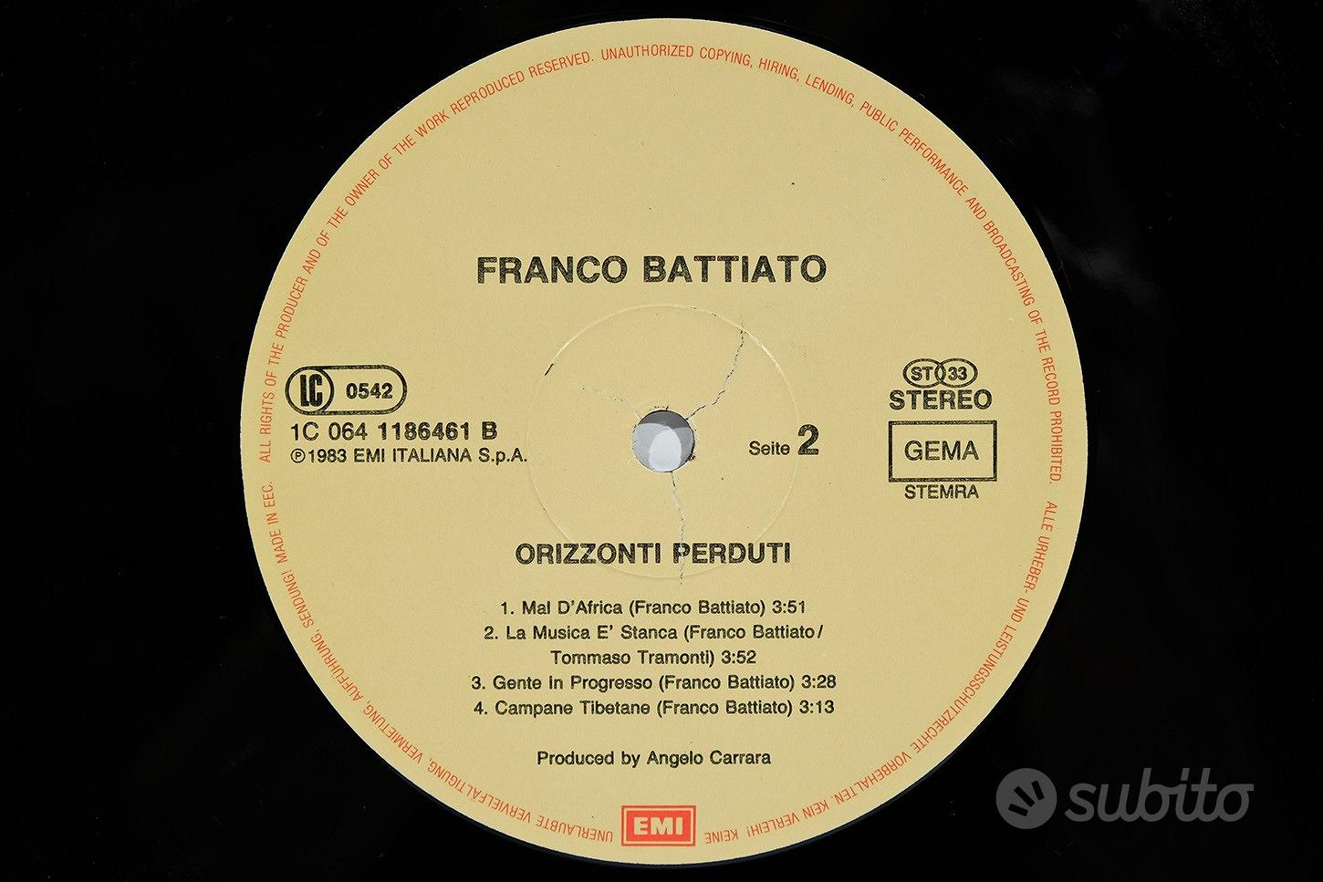 Vinile Franco Battiato - Orizzonti Perduti