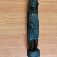statuetta africana vintage in legno 