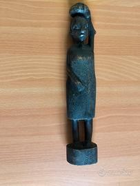 statuetta africana vintage in legno 