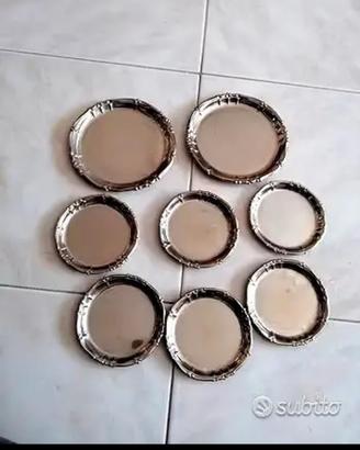 Sottobicchieri in acciaio con sottobottiglie