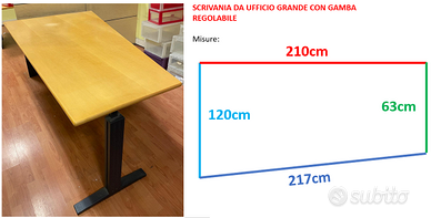 SCRIVANIA GRANDE O TAVOLO