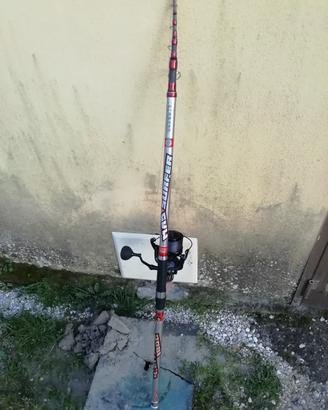 canna surfcasting con mulinello tubertini c. srf 