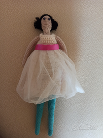 Bambola fatto a mano all'uncinetto 100% Cotone
