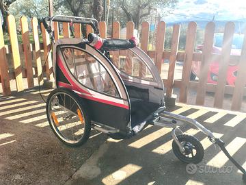 Passeggino e rimorchio bici