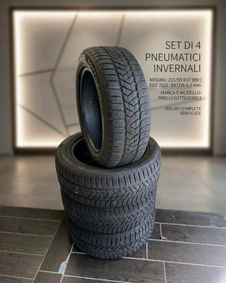 gomme invernali Pirelli sottozero 3 215/55r17