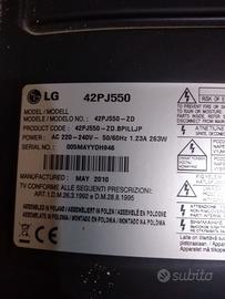 TV RICAMBI LG 42PJ550