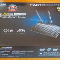 Modem router Asus DSL-AC51 AC750 wi-fi vdsl/adsl d