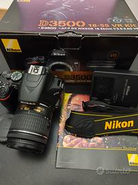 📸 Nikon D3500 + 18-55mm VR – COME NUOVA – 1.482 s