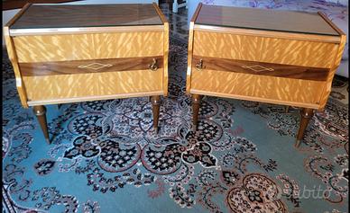 Coppia di comodini Mid-Century anni '50