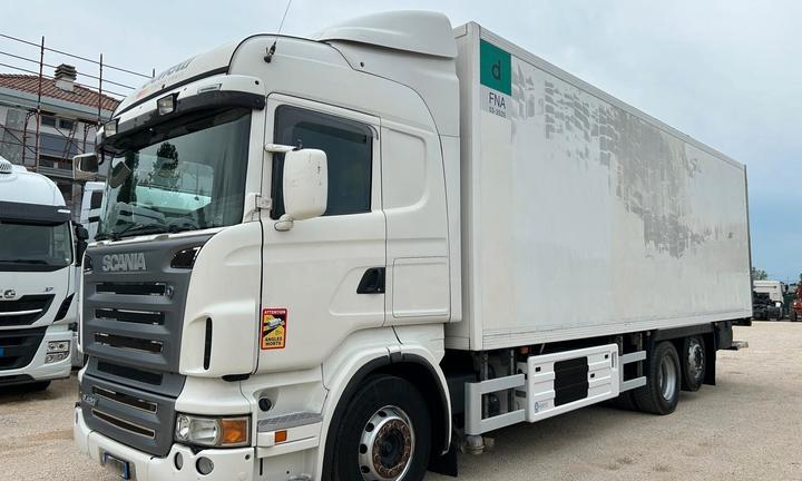 Scania R420 frigorifero con sponda