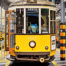 Stampa su Tela Tram Milano Greco ATM - cm. 20x20