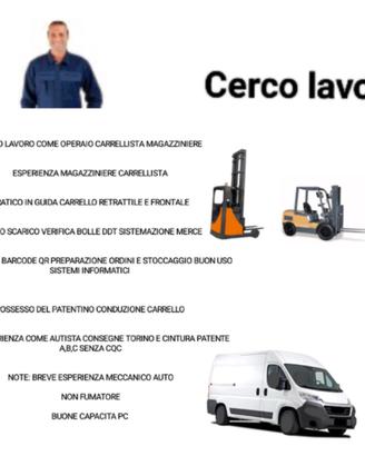 magazziniere operaio patentino pratico carrellista