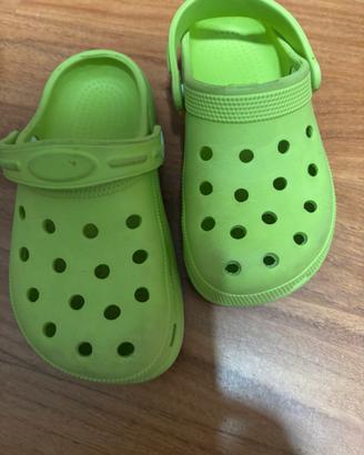 Ciabatte bambino verdi n.28 – tipo Crocs
