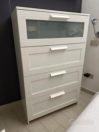 Cassiettiera 4 cassetti bianca ikea