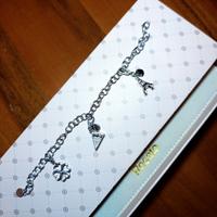 Bracciale Rosato in argento con 3 charms