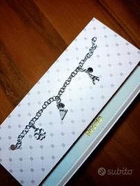 Bracciale Rosato in argento con 3 charms