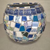 Vaso artigianale mosaico