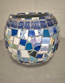 Vaso artigianale mosaico