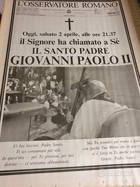 L'Osservatore Romano  edizioni straordinarie