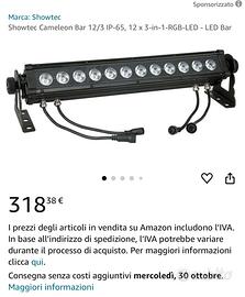 Barra led Showtec 12/3 NUOVA