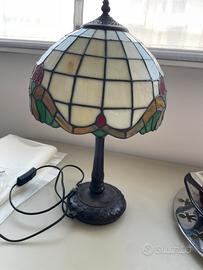 Lampada stile Tiffany in vetro colorato