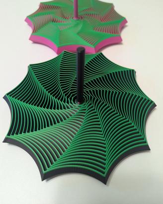 fidget a stella curva stampato in 3d