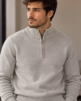 Maglioncino grigio mezza zip
