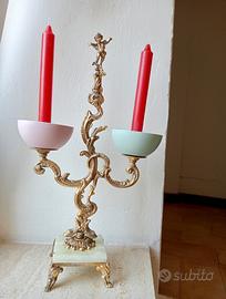 vecchia lampada che ho trasformato in candelabro. 