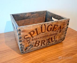 Cassa Birra Splugen Brau Poretti anni '40