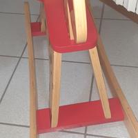 cavallo a dondolo in legno JANOD
