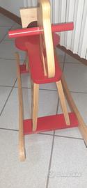 cavallo a dondolo in legno JANOD