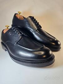 Scarpe uomo Pollini nere pelle 46 NUOVE con scatol