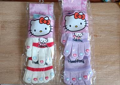 Guanti+Calzini Hello Kitty (2 Set) Bambina "Nuovo"
