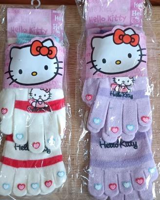 Guanti+Calzini Hello Kitty (2 Set) Bambina "Nuovo"