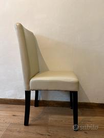 Set 8 sedie beige