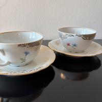 Coppia antiche tazzine  porcellana tedesca anni 60