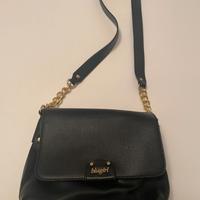 BORSA NERA IN PELLE "BLUE GIRL" ORIGINALE E NUOVA