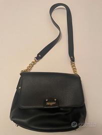 BORSA NERA IN PELLE "BLUE GIRL" ORIGINALE E NUOVA