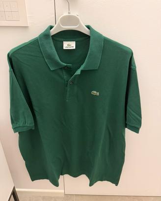 Polo verde scuoro La coste taglia 7 XXL